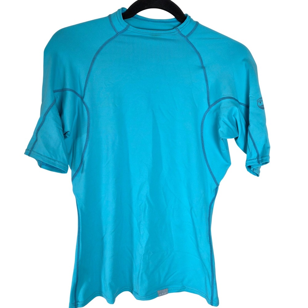 NRS Rash Guard‎ Athletic Shirt Short Sleeve Stretch Swim Surf Rafting M